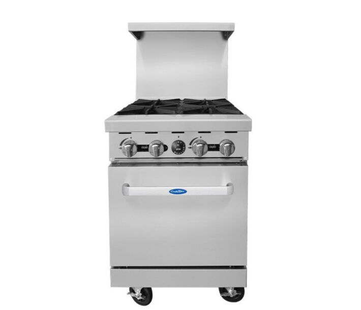 Atosa AGR-4B 24″ Gas Range with Four (4) Open Burners - 152,000 BTU - CA