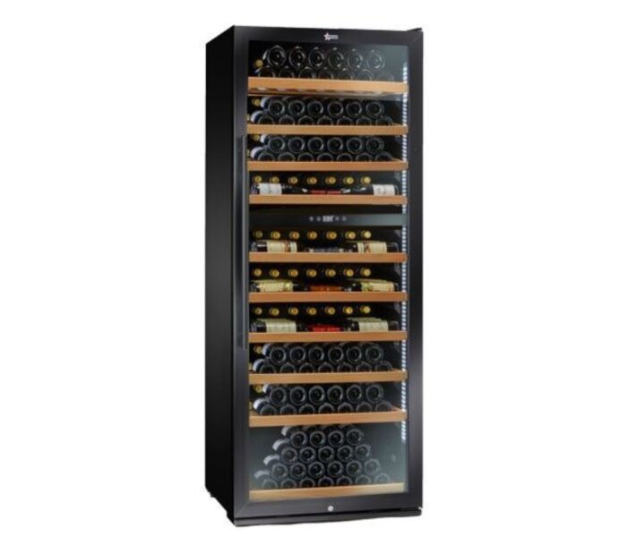 Vinovero Wine Cooler Dual Zone with 290 Bottle Capacity and Black Full Glass Door - USA