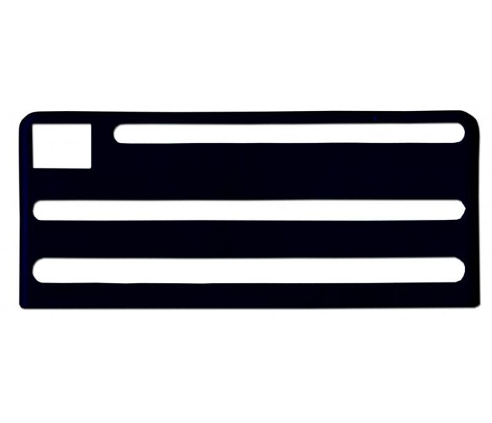 Omcan Black Insert for Extra Small Stainless Steel Knife Racks - CA