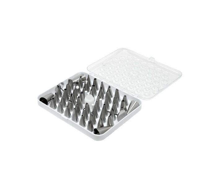 Omcan 52 Sets of Seamless Stainless Steel Cake Decorating - USA