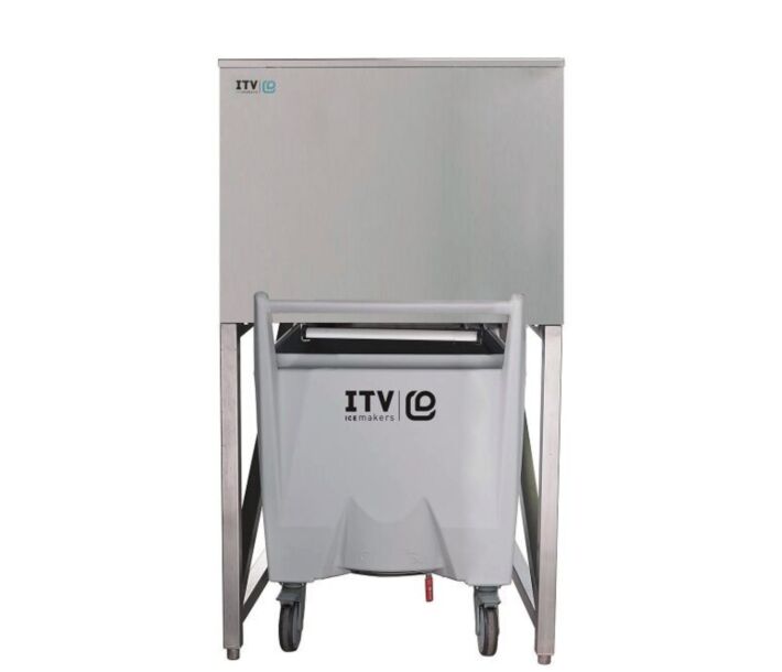 ITV SCS-350 Ice Storage Bin With single cart - 308 Lbs capacity - CA