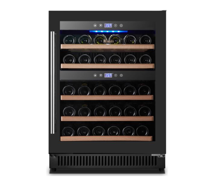 Vinovero 23" Dual Zone Wine Cooler with 40 Bottle Capacity and Black Full Glass Door - CA