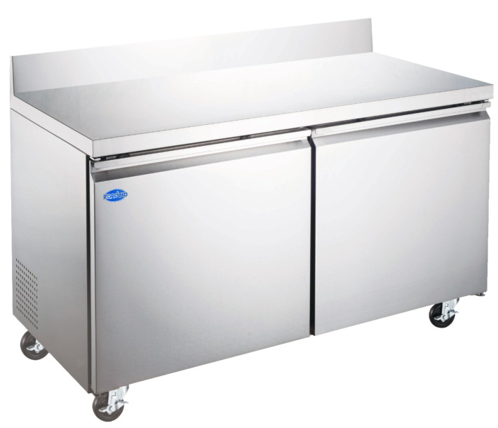 Zanduco 47" Two Doors Worktop Freezer with Backsplash and 320L Capacity - 300W, 115V - CA