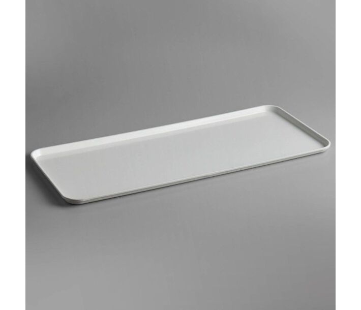 Cambro 1230MT148 Rectangular Market Tray / Pan 12" x 30" x 3/4" - White - USA