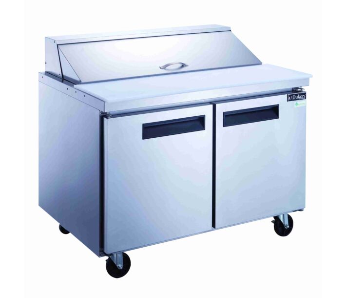 Dukers DSP60-16-S2 60" Double Door Sandwich & Salad Prep Table Refrigerator, 14.33 cu. ft. - USA