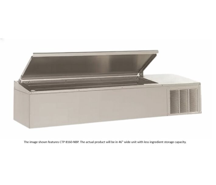 Delfield CTP 8146-NBP 46" Countertop Refrigerated Prep Rails (12) 1/6 Pan Capacity - 115V/60/1 - CA
