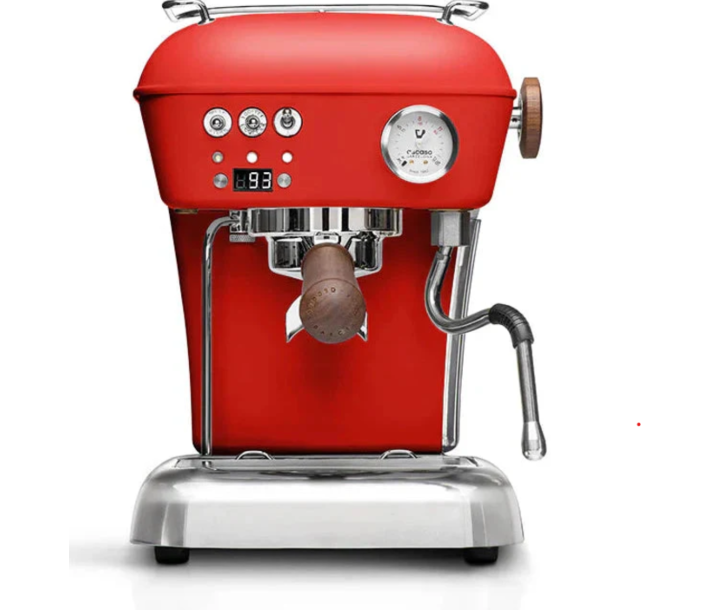 Ascaso DR.622 Dream PID PF Red/Wood Espresso Machine -120V - CA