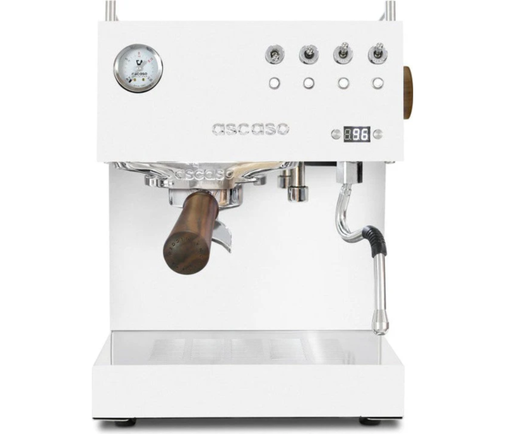 Ascaso DU.114 Duo PID Ver White/Wood Espresso Machine-120V, 15AMP - CA