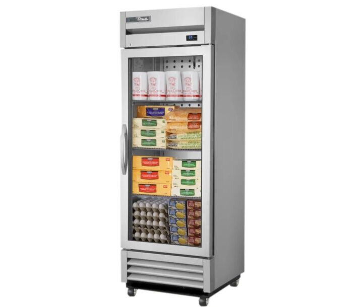True T-19G-HC~FGD01 27" Single Glass Door Reach In Refrigerator with LED Lighting - CA