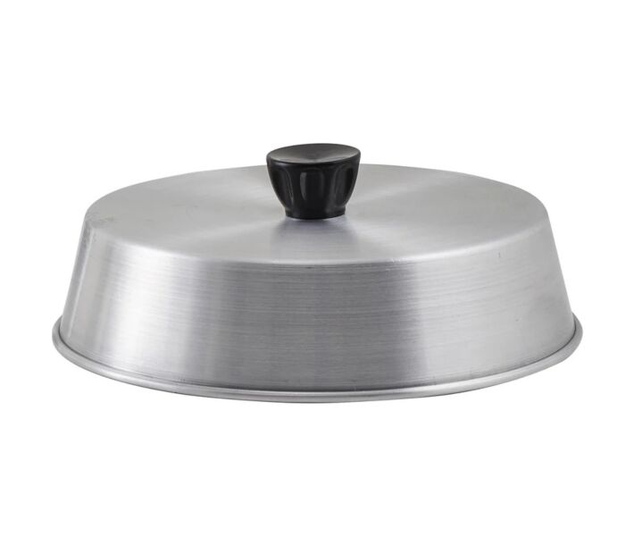 Winco ADBC-8 8" Aluminum Round Grill Basting Cover with Handle - USA
