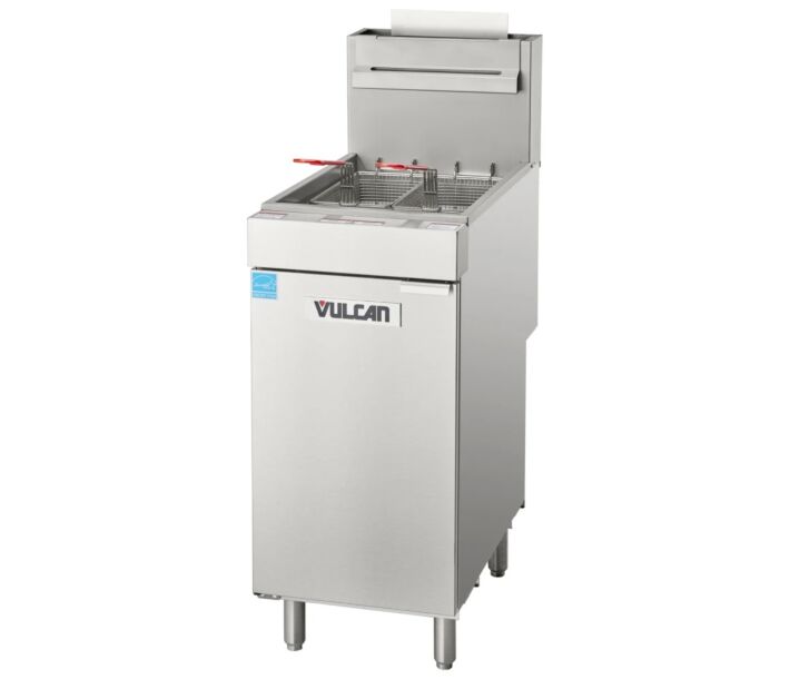 Vulcan 1VEG35M Veg Series Floor Fryer 35-40 lb Capacity Natural Gas/Liquid Propane - 70,000 BTU, Energy Star Certified - CA