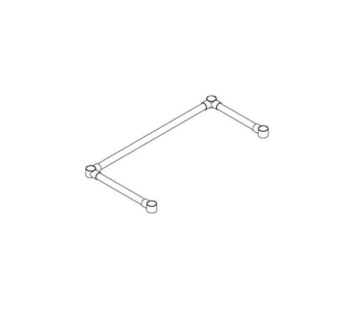 Zanduco Leg Brace For 18" X 18" Two Tub Sink - CA