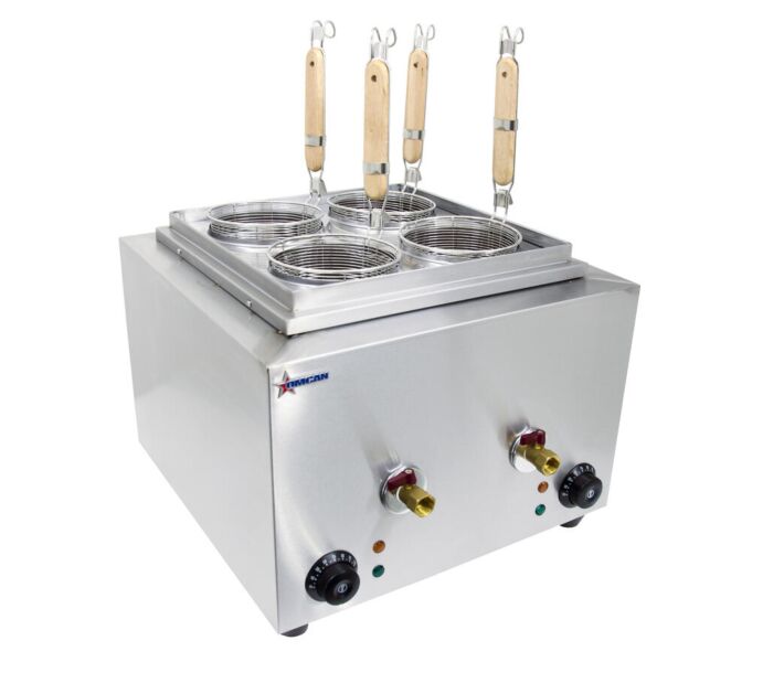Omcan 6 Litre x2 Countertop Electric Pasta Cooker - 120V/60Hz/1Ph - 2400 W - CA