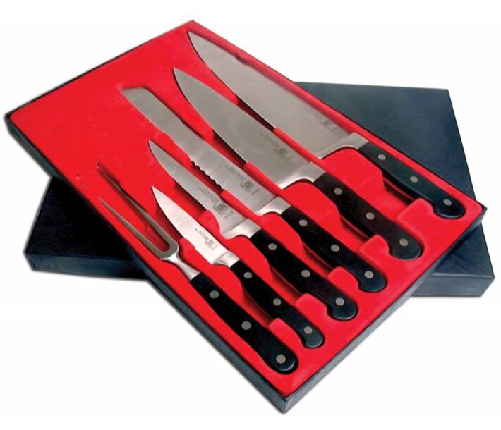 Omcan 6 Piece Forged Knife Set - USA