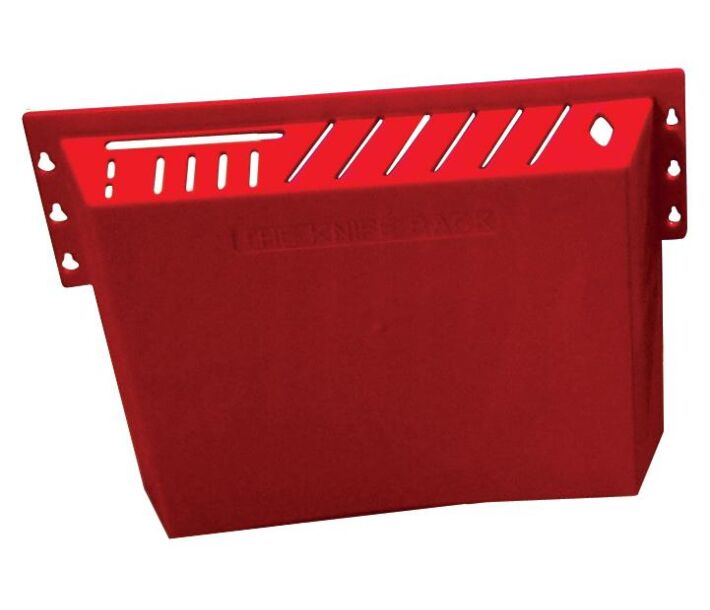 Omcan Plastic Knife Rack - Red - USA