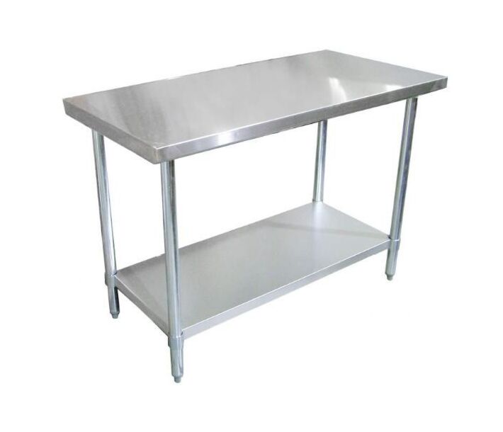 Zanduco Stainless Steel Worktable 24" x 24" with undershelf - Standard - USA