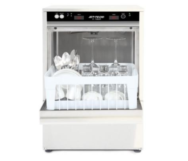 Jet-Tech F-16DP High Temp Undercounter Cup & Glasswasher - 24 Racks/hr - CA