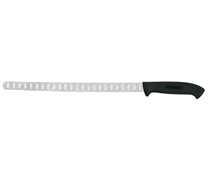 Omcan 11.5" Narrow G-Edge Sashimi Slicer with Black Handle - USA
