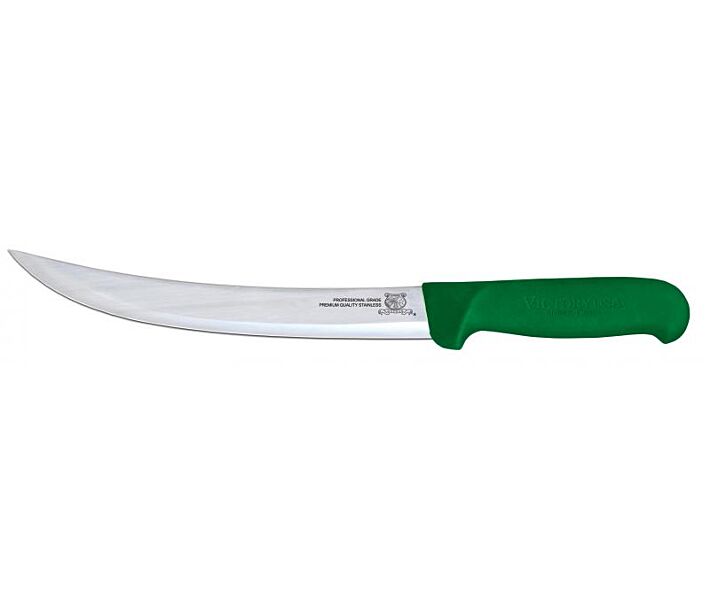 Omcan 8" Breaking Knife with Green Super Fiber Handle - CA
