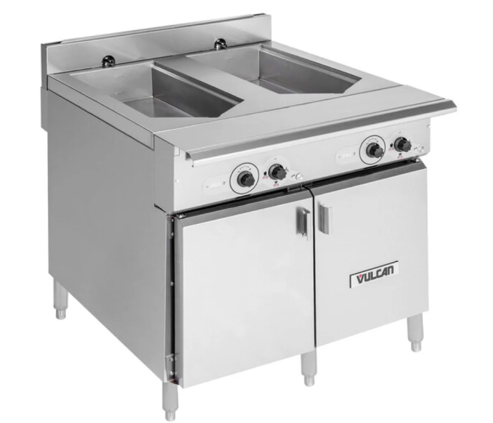 Vulcan VCS36D 36" Double Tank Versatile Chef Station / Multifunctional Cooker - 208/240V - CA