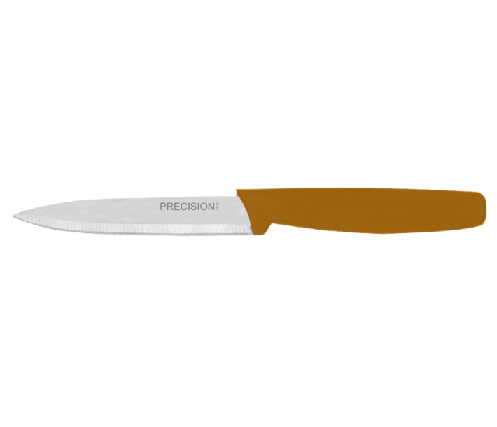 Omcan 4" Paring Knife with Orange Polypropylene Handle - USA