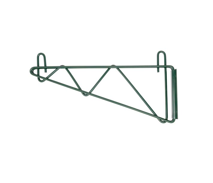Zanduco 14" Epoxy Coated Wall Bracket for Wire Shelving - NSF - CA