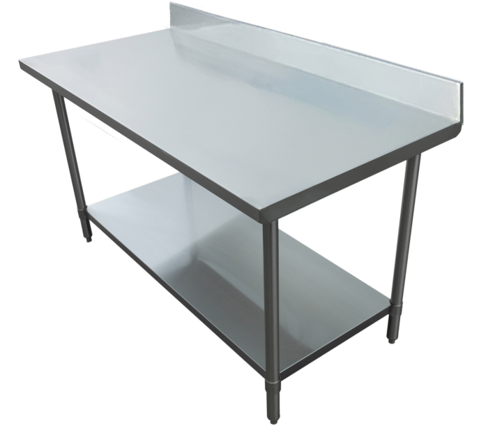 EFI TSB2448E 24" X 48" All Stainless Steel Worktable With Backsplash - CA