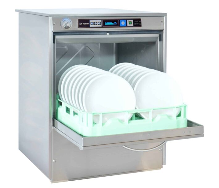 Lamber F99DYPS Deluxe High-Temp Undercounter Dishwasher with Ineteractive Display 2 Levels and Higher Opening - 208-240V/6500W - USA