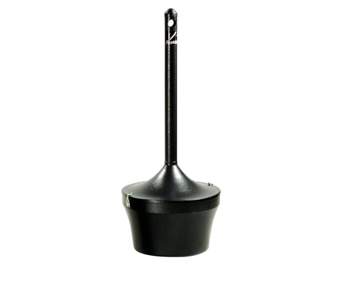 Rubbermaid RCU-R1639EHGR Aladdin Smokers' Urn Hammertone Charcoal - USA