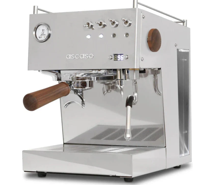 Ascaso DU.111 Duo PID PF Inox/Wood Espresso Machine-120V, 15AMP - CA