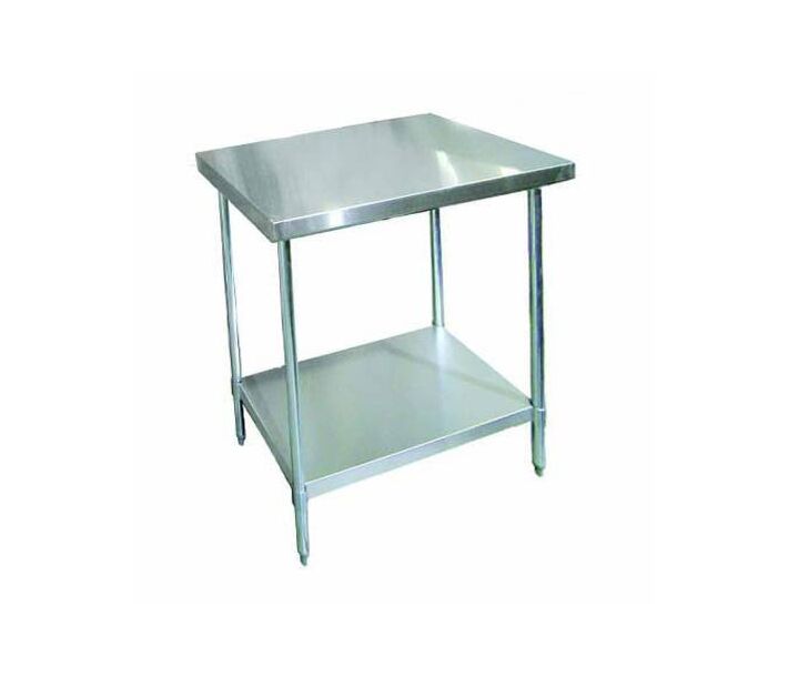 Zanduco Stainless Steel Worktable 30" X 36" with undershelf - Heavy-Duty - CA