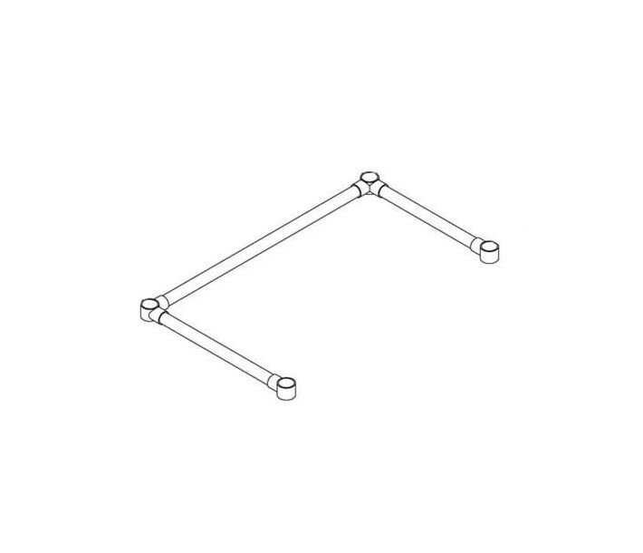 Zanduco Leg Brace For 18" X 21" Two Tub Sink - CA