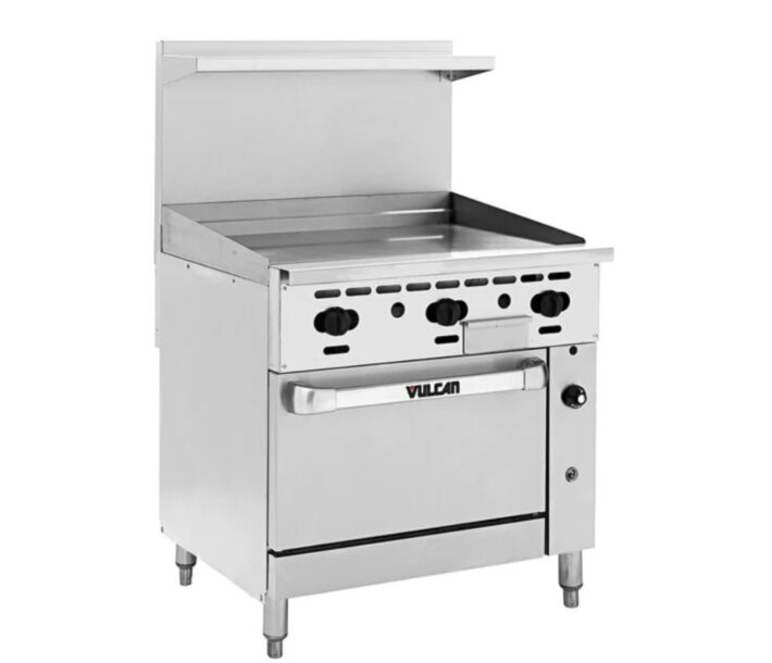 Vulcan 36S-36GP Endurance Series 36" Griddle with Standard Oven, 36" Manual Control, and 95,000 BTU - Liquid Propane - CA