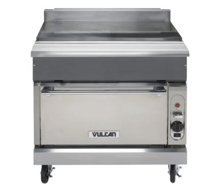 Vulcan VWT36C V Series 36" Work-Top Gas Range with Convection Oven and 32,000 BTU - Natural Gas/Liquid Propane - CA