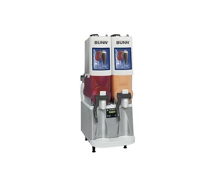 Bunn ULTRA-2 PAF HP Powdered Auto Fill White 2 Bowl Slush / Fr ozen Drink Machine, 2 Gallon - CA