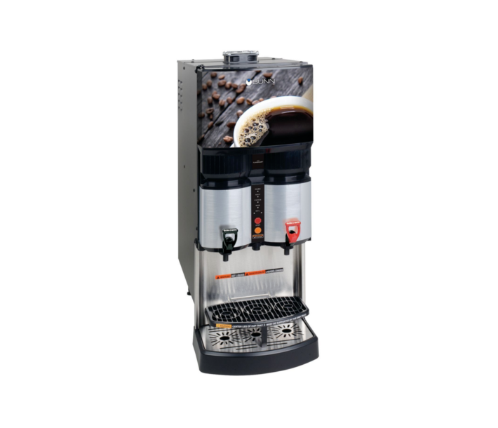 Bunn LCA-2 2-Product Liquid Coffee Ambient Dispenser with Scholle 1910 - 34400.6001 - USA