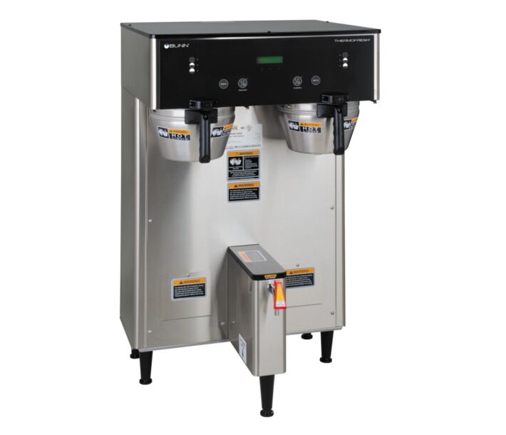Bunn DUAL-TF BrewWise ThermoFresh Stainless Steel DBC Satellite Coffee Brewer - 120/240V, 34600.6002 - CA