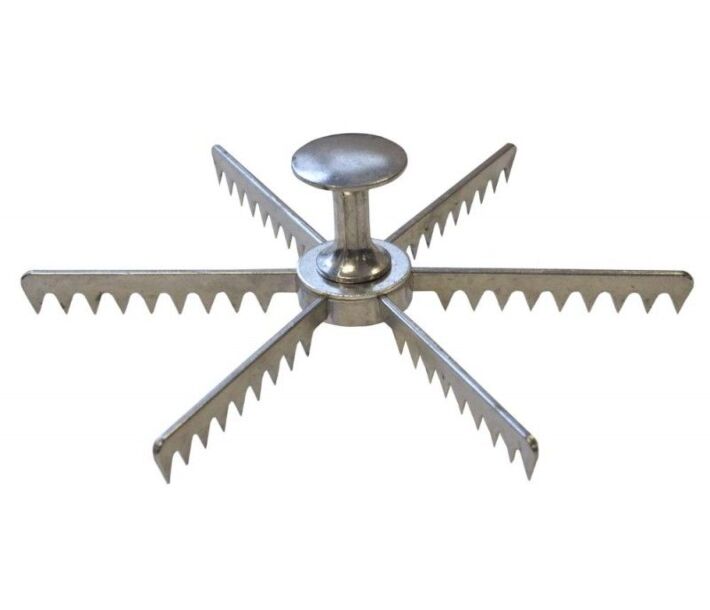 Omcan 6 Slice Aluminum Pie Marker - USA