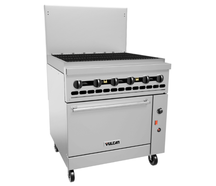 Vulcan 36C-36CBN Endurance Series 36" Charbroiler with Convection Oven, and 128,000 BTU - Natural Gas - USA