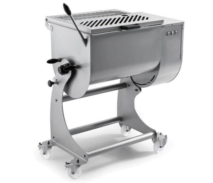Omcan Heavy Duty Stainless Steel Meat Mixer with 80 kg Capacity - USA