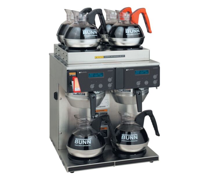 Bunn AXIOM 4/2 Twin 12-Cup Automatic Coffee Brewer with 6 Warmers - 120V/208-240V - CA
