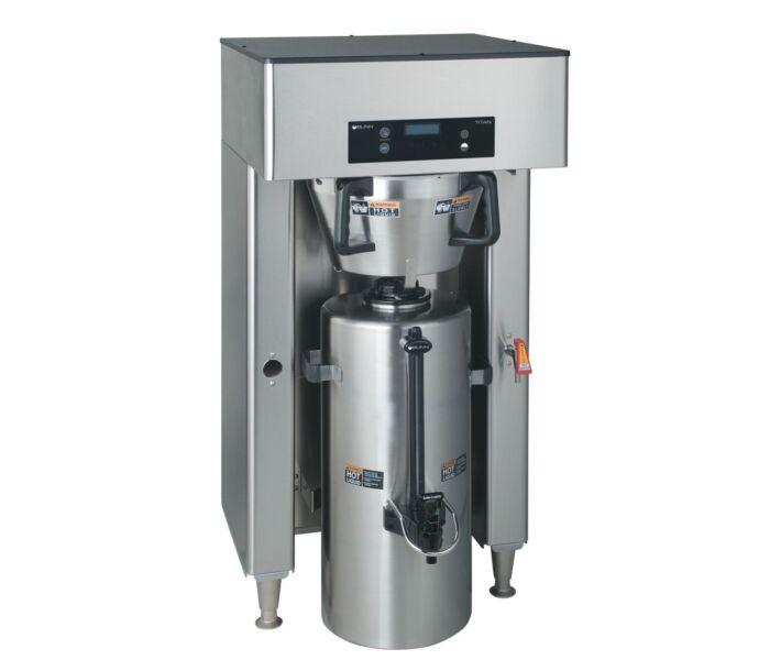 Bunn TITAN SINGLE DBC Satellite Coffee Brewers with 82.2L Capacity - 120/208V, 39300.6000 - CA