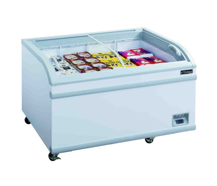 Dukers WD-700Y 24.72 cu. ft. Commercial Sliding Glass Top Chest Freezer - USA