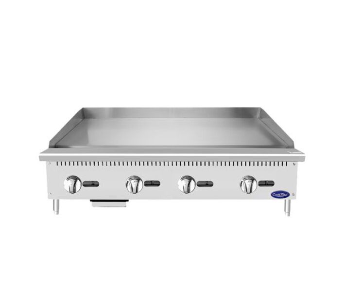 Atosa ATMG-48 HD 48'' Manual Griddle with convection kit Natural Gas or Liquid Propane - 120,000 BTU - CA