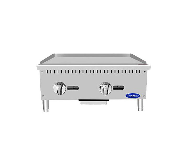 Atosa ATMG-24 HD 24'' Manual Griddle with convection kit Natural Gas or Liquid Propane - 60,000 BTU - CA