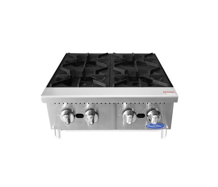 Atosa ACHP-4 HD 24'' (4) Burner Hotplate with convection kit Natural Gas or Liquid Propane - 128,000 BTU - CA