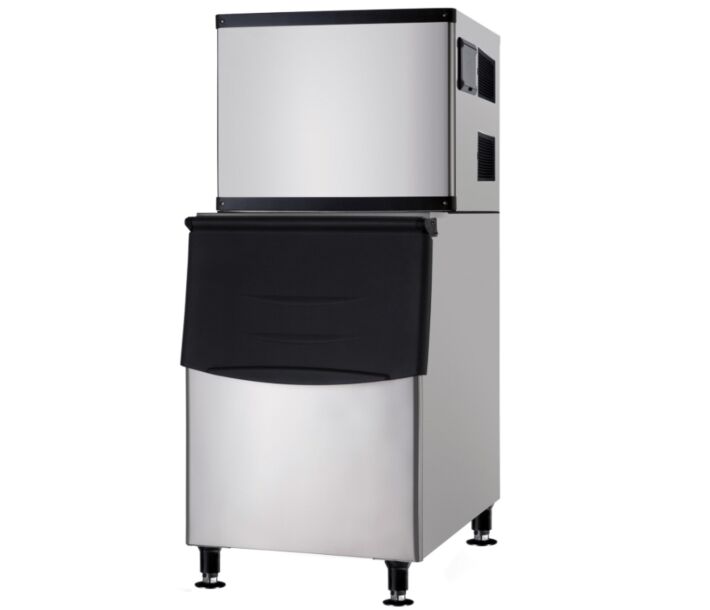Omcan Ice Machine with 375 lb Storage Bin - 500 lb / day Cube Ice Production Capacity - USA