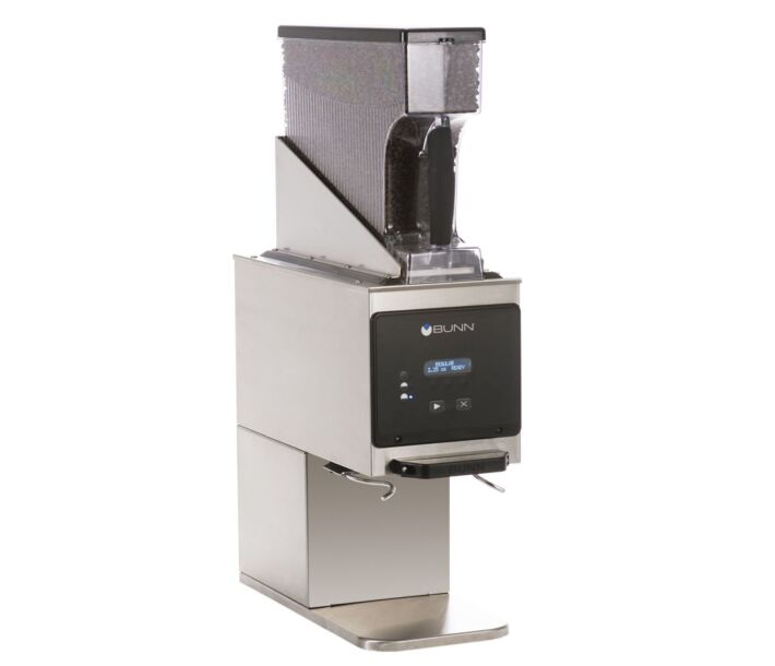 Bunn G9WD-RH Stainless Steel Weight Driven Coffee Grinder with Single Hopper - 40700.6001 - CA