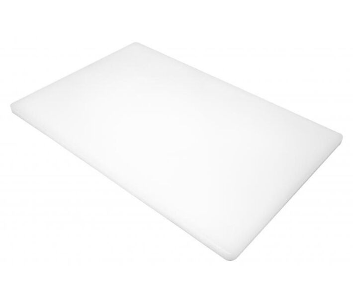 Omcan 12" x 18" x 1/2" Colored Cutting Board - White - USA
