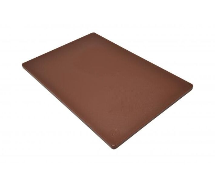 Omcan 12" x 18" x 1/2" Colored Cutting Board - Brown - CA